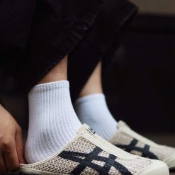 Dep Suc Nam Nu Onitsuka Tiger Mexico 66 Sabot Cream Navy Dép Sục Nam Nữ Onitsuka Tiger Mexico 66 Sabot Cream Navy