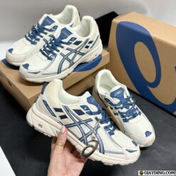 Giay ASICS Gel Venture 6 Cream White Blue Mau Be Xanh Duong Giày ASICS Gel Venture 6 Cream White Blue Màu Be Xanh Dương