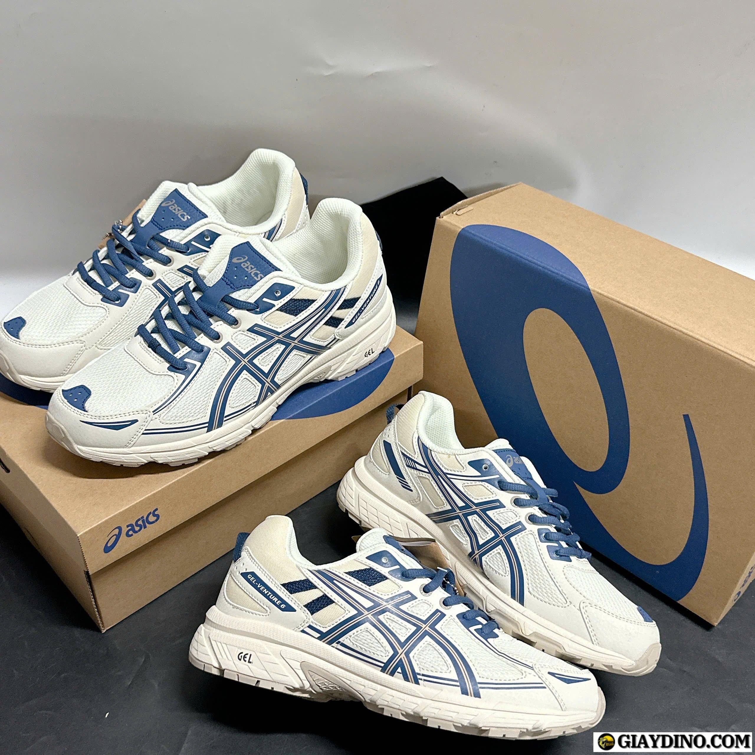 Giày ASICS Gel Venture 6 Cream White Blue Giày ASICS Gel Venture 6 Cream White Blue