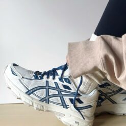 Giay ASICS Gel Venture 6 Trang Kem Xanh Giày ASICS Gel Venture 6 Trắng Kem Xanh