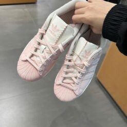 Giay Adidas Originals Superstar II Pink White Hong Giày Adidas Originals Superstar II Pink White Hồng