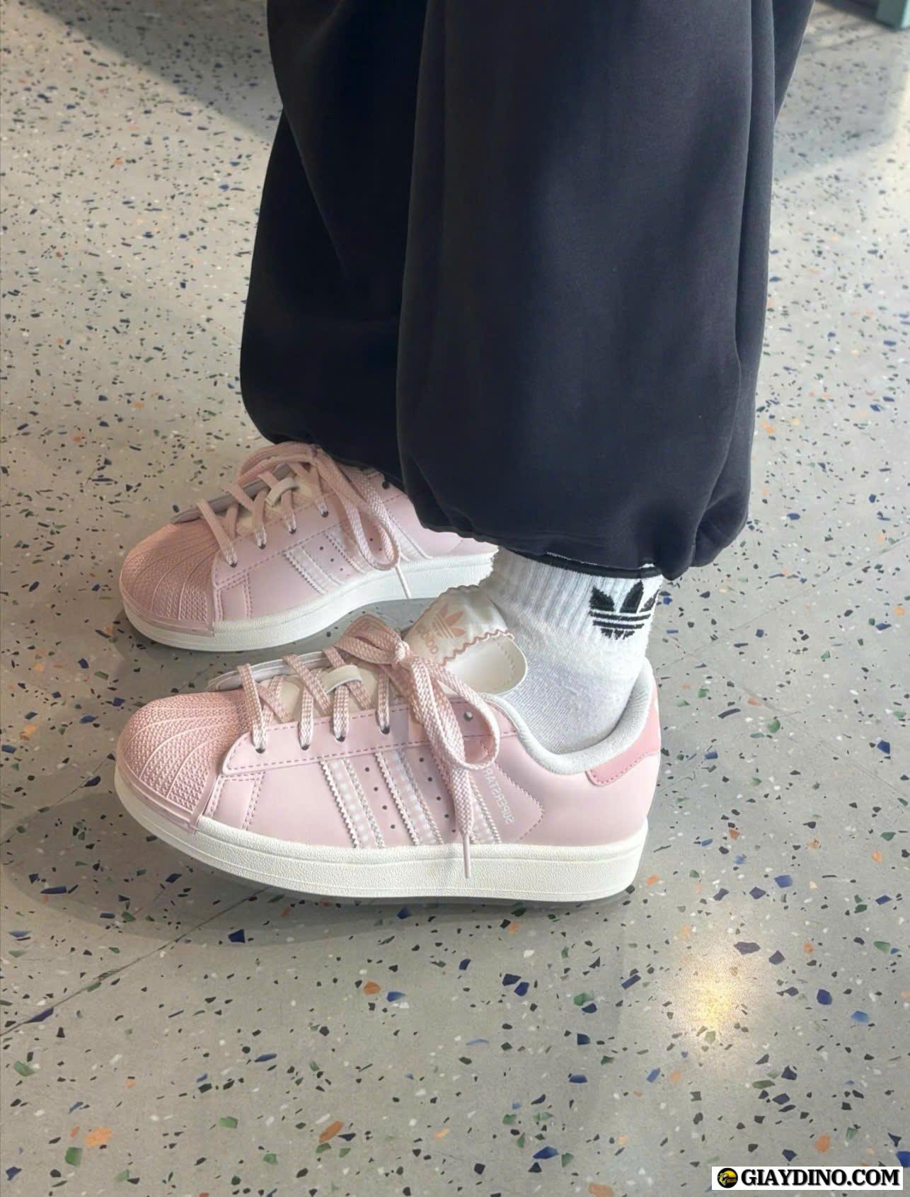 Giày Adidas Originals Superstar II Pink White Hồng Trắng Giày Adidas Originals Superstar II Pink White Hồng Trắng