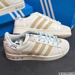 Giay Adidas Superstar II Pearl White Chuan Form Giày Adidas Superstar II Pearl White Chuẩn Form