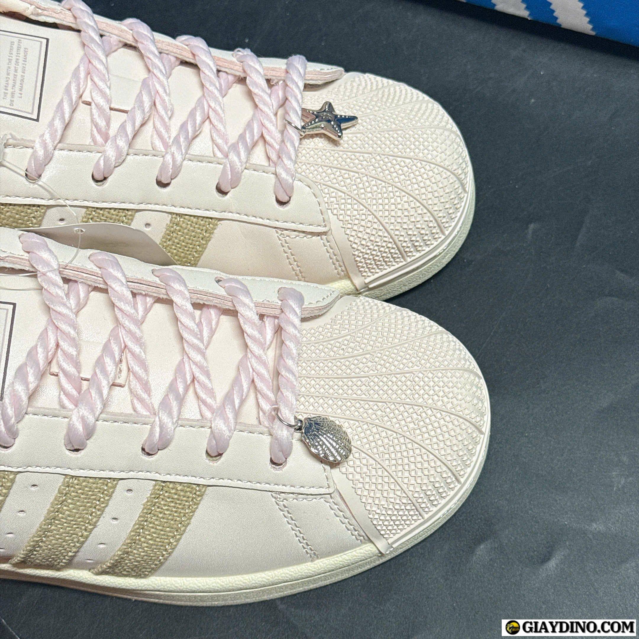 Giày Adidas Superstar II Pink Pastel Brown Đủ Size 36 Đến 39 Giày Adidas Superstar II Pink Pastel Brown Đủ Size 36 Đến 39