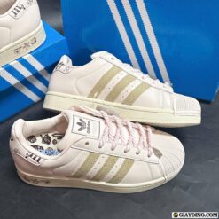 Giay Adidas Superstar II Pink Pastel Brown Hong Pastel Giày Adidas Superstar II Pink Pastel Brown Hồng Pastel