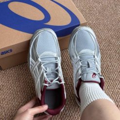 Giay Asics Hypersync Piedmont Grey Pure Silver Do Burgundy Giày Asics Hypersync Piedmont Grey Pure Silver Đỏ Burgundy
