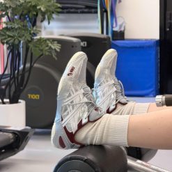 Giay Asics Hypersync Xam Bac Diem Do Burgundy Giày Asics Hypersync Xám Bạc Điểm Đỏ Burgundy
