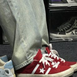 Giay Converse One Star Academy Pro Da Lon Do Trang Giày Converse One Star Academy Pro Da Lộn Đỏ Trắng