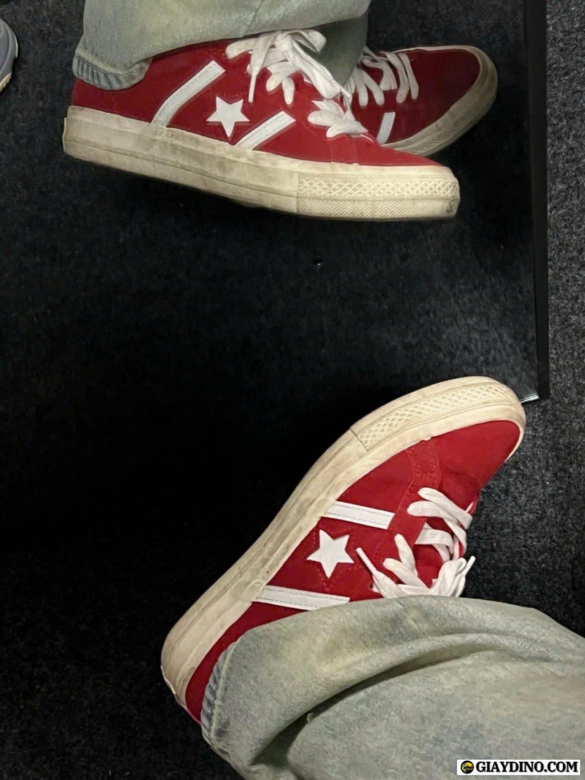 Giày Converse One Star Academy Pro Suede Red White Giày Converse One Star Academy Pro Suede Red White