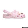 Giày Crocs Classic Love Shack Fancy Classic Clog White Pink Fullbox