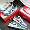 Giày Nike Air Jordan 1 Low Motion Xanh Đỏ