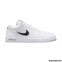 Giày Nike Air Jordan 1 Low SE White Metallic Silver IQ9381-100