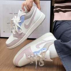 Giay Nike Air Jordan 1 Low Soft Pink B lue Giày Nike Air Jordan 1 Low Soft Pink B lue