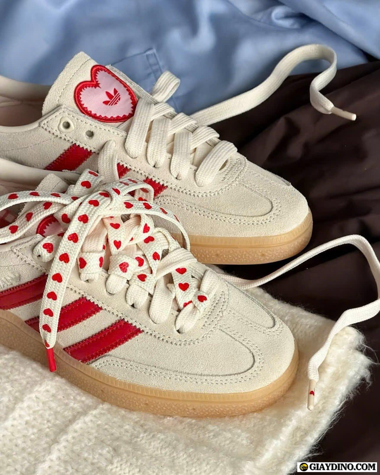 Giày Nữ Adidas Originals Handball Spezial Valentines Day Cream White Trắng Kem Giày Nữ Adidas Originals Handball Spezial Valentines Day Cream White Trắng Kem