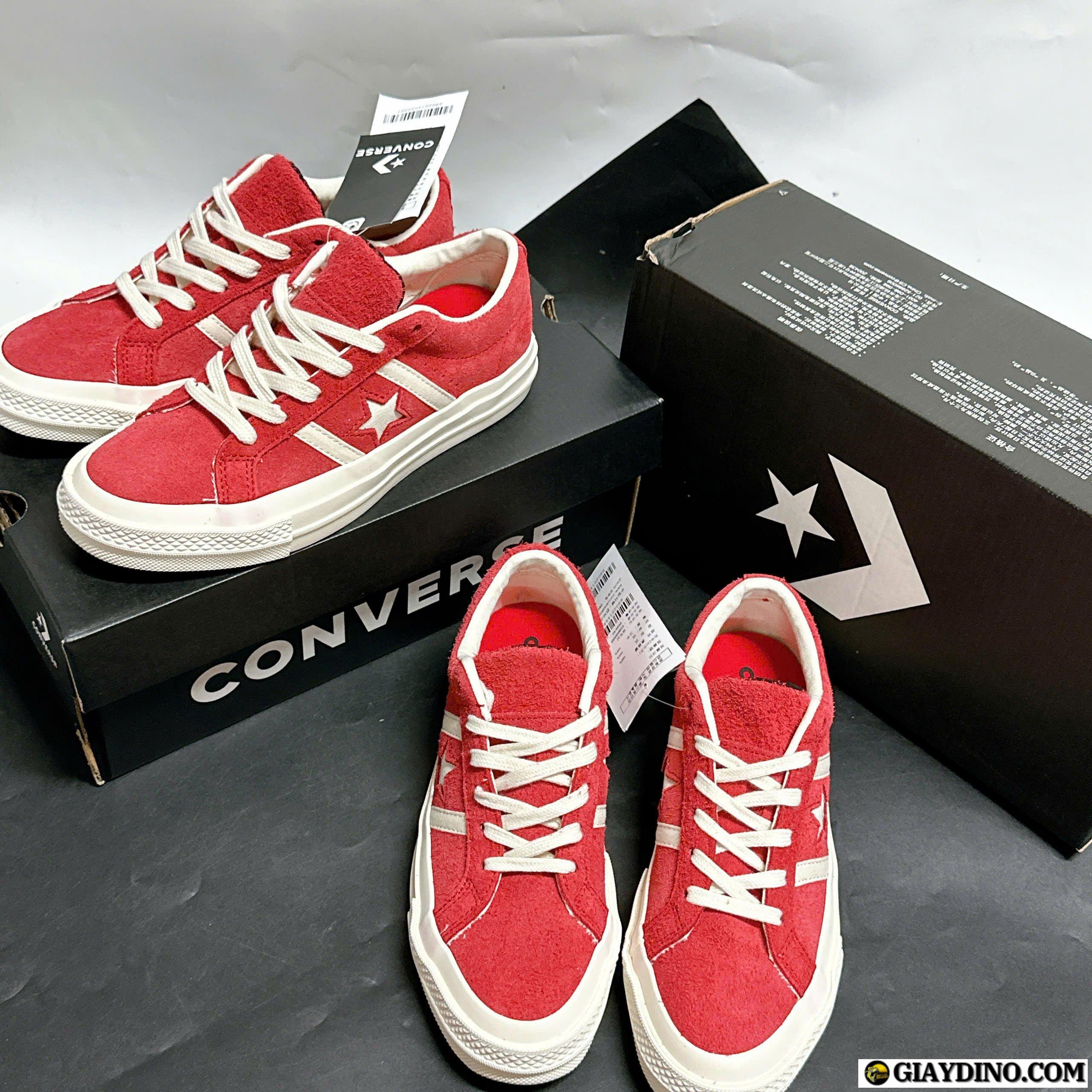 Giày Nữ Converse One Star Academy Pro White Red Giày Nữ Converse One Star Academy Pro White Red