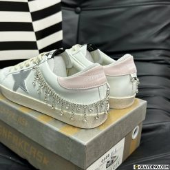 Giay Nu Golden Goose Superstar Tone Trang Hong Pastel Giày Nữ Golden Goose Superstar Tone Trắng Hồng Pastel