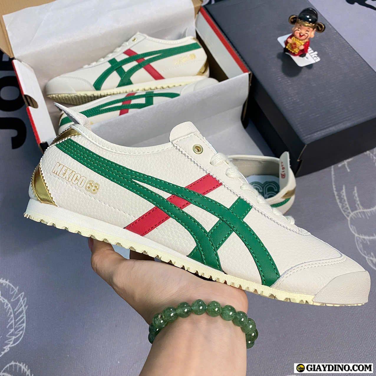 Giày Onitsuka Tiger Mexico 66 Birch Kale Red Green Giày Onitsuka Tiger Mexico 66 Birch Kale Red Green