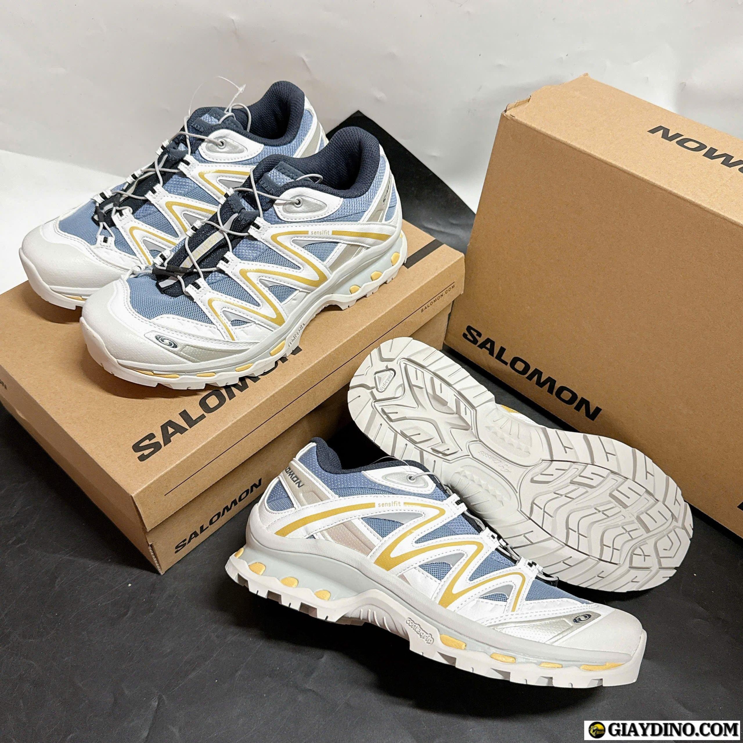 Giày Salomon XT-Quest White Blue Hiking Shoes Size 40-44 Giày Salomon XT-Quest White Blue Hiking Shoes Size 40-44