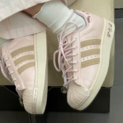 Giay Sneaker Adidas Superstar II Pink Pastel Brown Chram So Giày Sneaker Adidas Superstar II Pink Pastel Brown Chram Sò