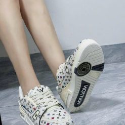 Giay Sneaker Louis Vuitton LV Trainer Hoa Tiet Giày Sneaker Louis Vuitton LV Trainer Họa Tiết