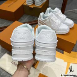 Giay Sneaker Louis Vuitton LV Trainer Mau Trang Su Gia Sieu Uu Dai Giày Sneaker Louis Vuitton LV Trainer Màu Trắng Sứ Giá Siêu Ưu Đãi
