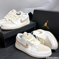 Giay Sneaker Nike Air Jordan 1 Low Dongdan Cream Brown Giày Sneaker Nike Air Jordan 1 Low Dongdan Cream Brown