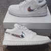 Giày Sneaker Nike Air Jordan 1 Low SE Tone Trắng Bạc