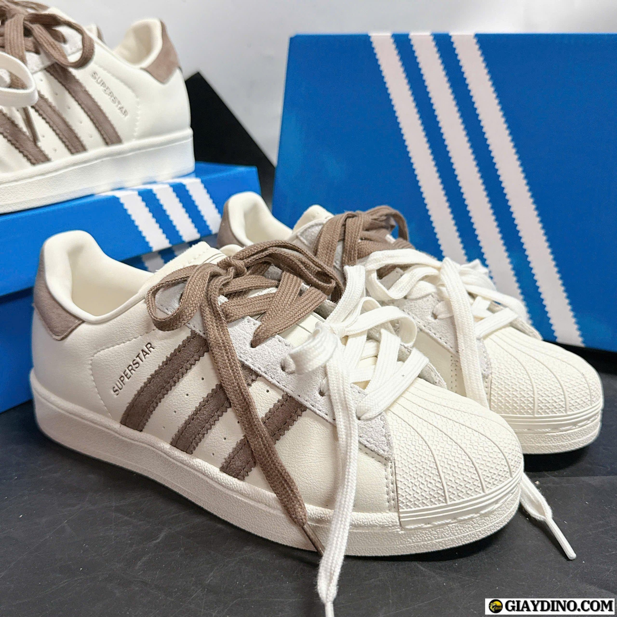 Giày Sneaker Nữ Adidas Originals Superstar II Latte Giày Sneaker Nữ Adidas Originals Superstar II Latte