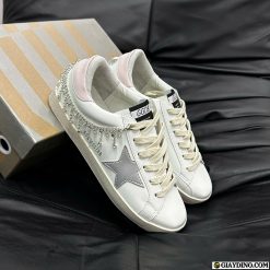 Giay Sneaker Nu Golden Goose Superstar Trang Got Hong Giày Sneaker Nữ Golden Goose Superstar Trắng Gót Hồng