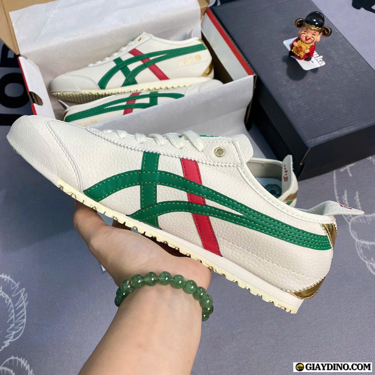 Giày Sneaker Onitsuka Tiger Mexico 66 Birch Kale Green Red Giày Sneaker Onitsuka Tiger Mexico 66 Birch Kale Green Red