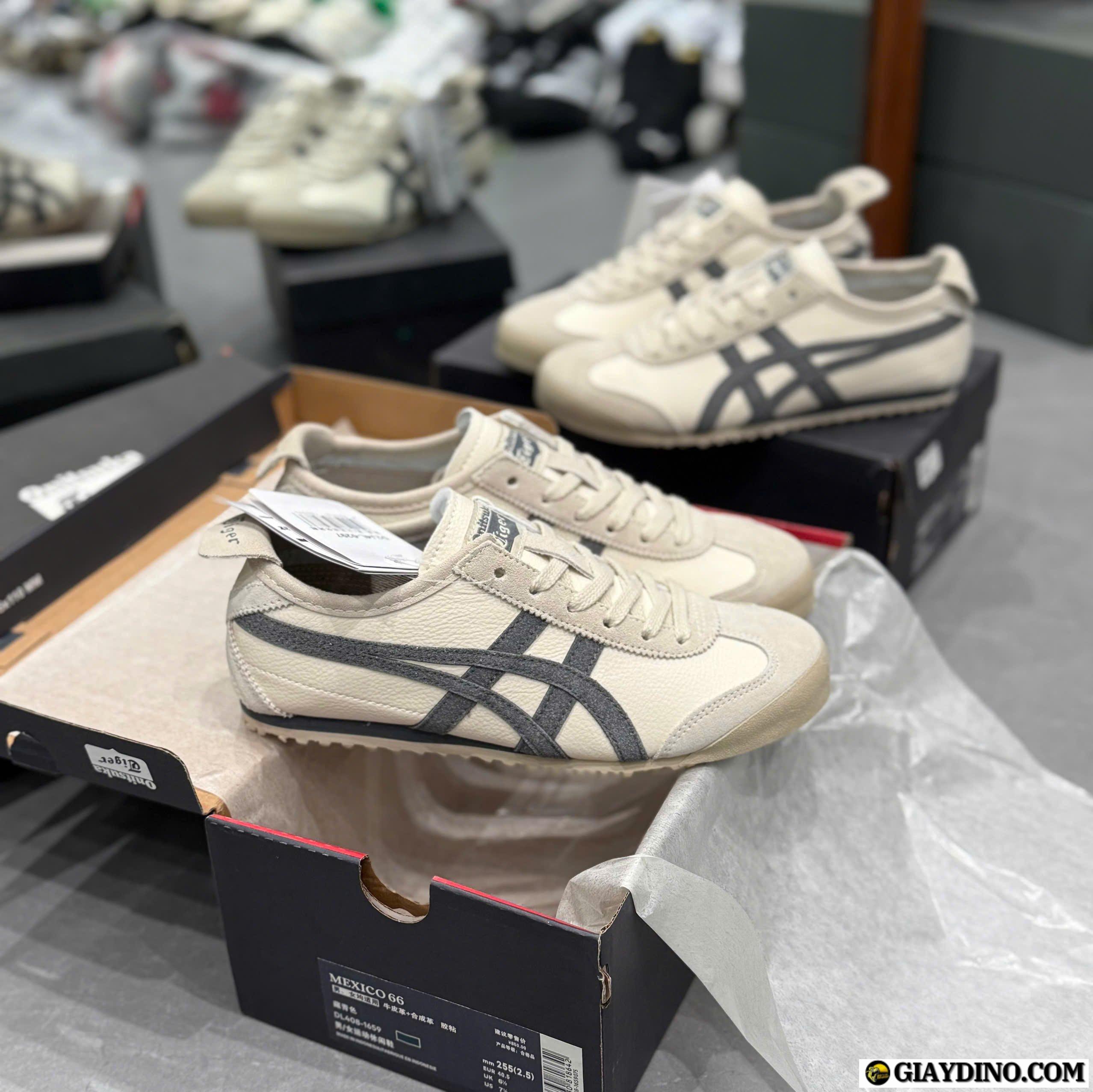 Giày Sneaker Onitsuka Tiger Mexico 66 SD Birch Xám kem Giày Sneaker Onitsuka Tiger Mexico 66 SD Birch Xám kem