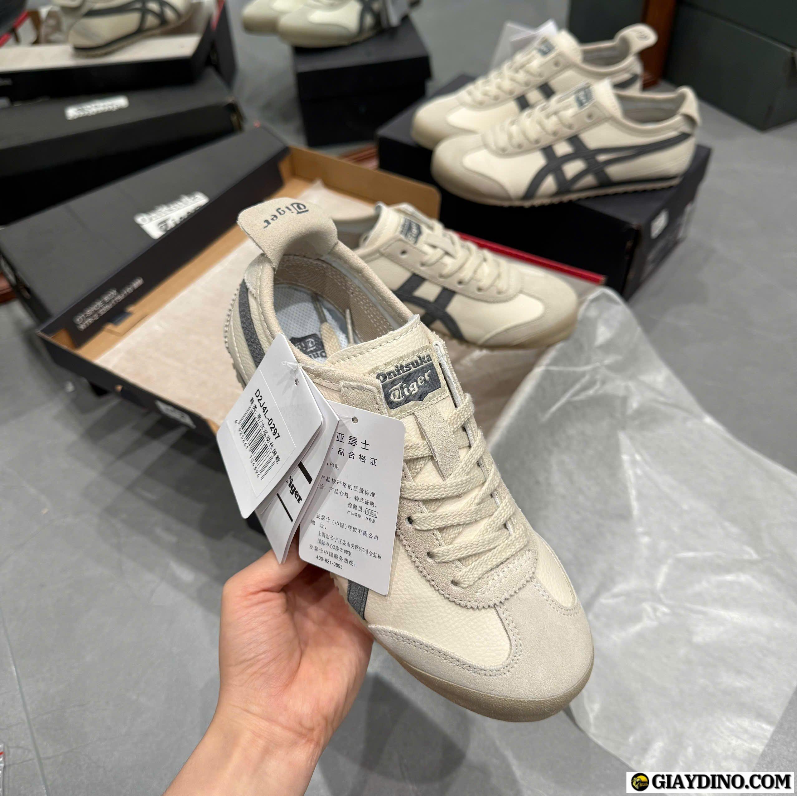 Giày Sneaker Onitsuka Tiger Mexico 66 SD Màu Kem Cream Gray Giày Sneaker Onitsuka Tiger Mexico 66 SD Màu Kem Cream Gray