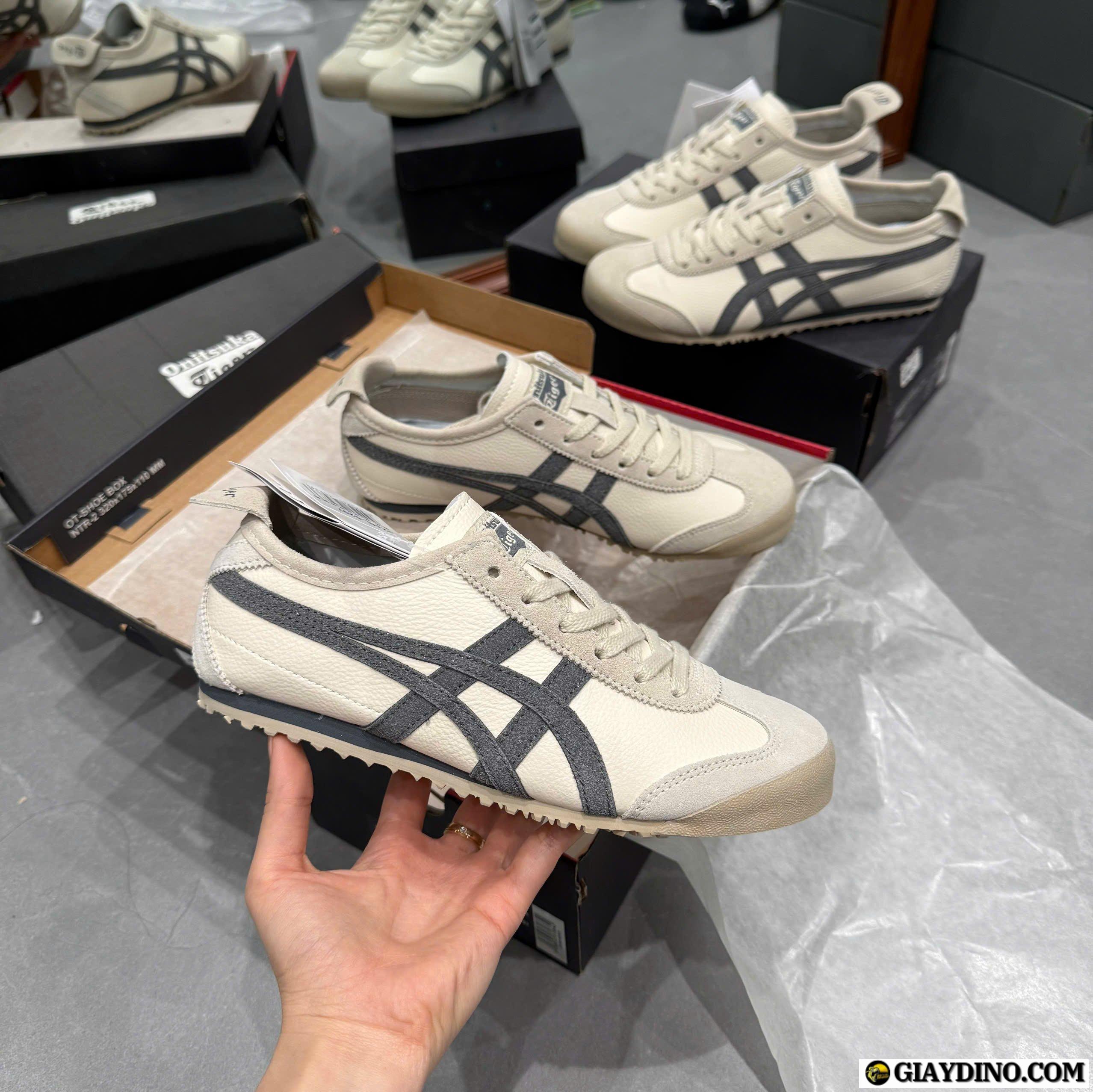 Giày Sneaker Onitsuka Tiger Mexico 66 SD Màu Kem Xám Giày Sneaker Onitsuka Tiger Mexico 66 SD Màu Kem Xám