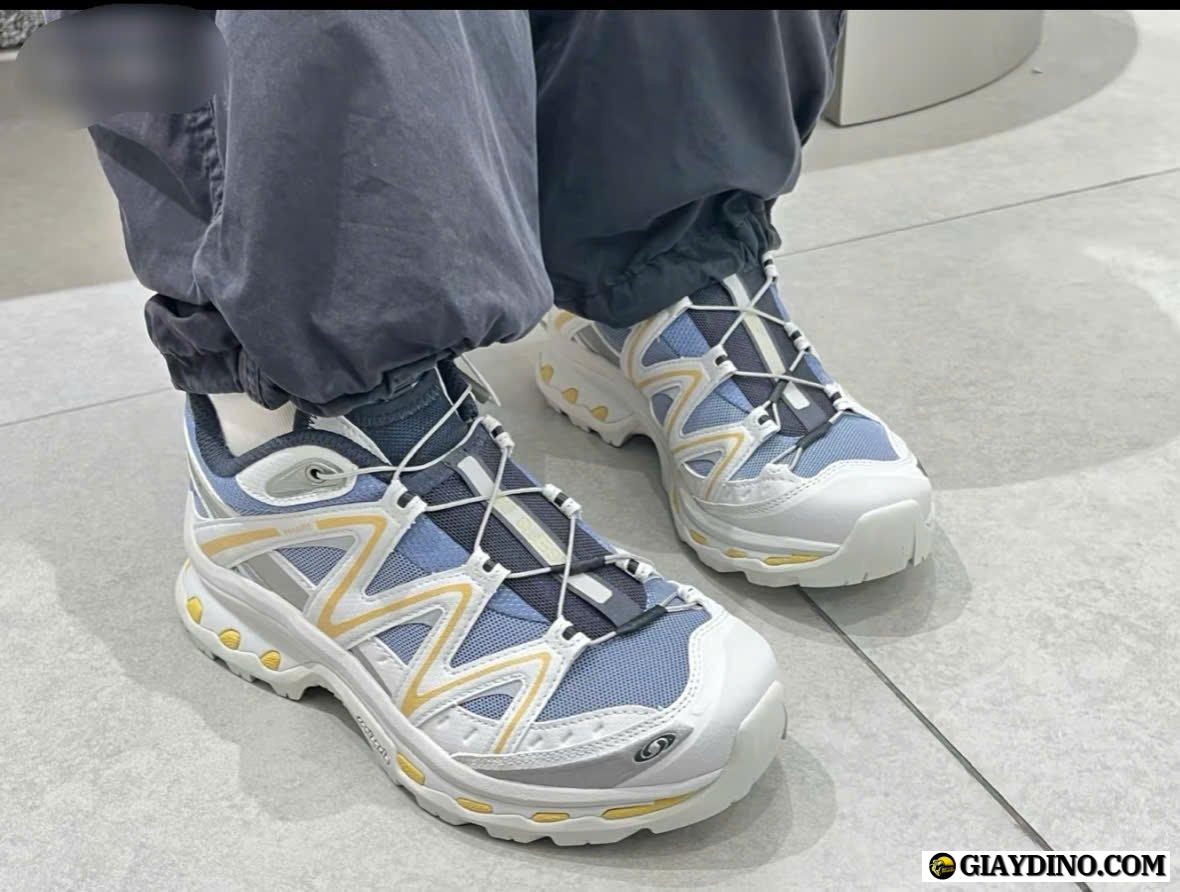 Giày Sneaker Salomon XT-Quest Trắng Xanh Dáng Thể Thao Giày Sneaker Salomon XT-Quest Trắng Xanh Dáng Thể Thao
