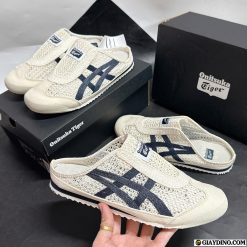 Giay Suc Nam Nu Onitsuka Tiger Mexico 66 Sabot Mau Kem Soc Xanh Giày Sục Nam Nữ Onitsuka Tiger Mexico 66 Sabot Màu Kem Sọc Xanh