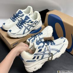 Giay The Thao ASICS Gel Venture 6 Cream White Blue Giày Thể Thao ASICS Gel Venture 6 Cream White Blue
