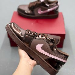 Giay The Thao Nike Air Jordan 1 Low Valentine Chocolate Mau Nau Giày Thể Thao Nike Air Jordan 1 Low Valentine Chocolate Màu Nâu