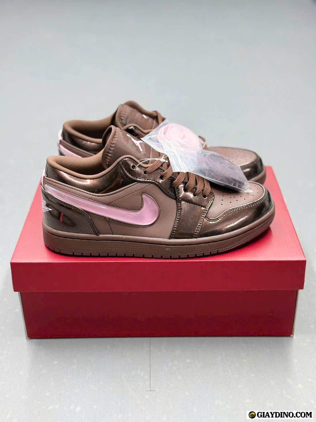 Giày Thể Thao Nike Air Jordan 1 Low Valentine Chocolate Nâu Hồng Giày Thể Thao Nike Air Jordan 1 Low Valentine Chocolate Nâu Hồng