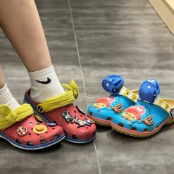 Dep Clog Nam Nu Crocs One Piece Luffy Red Blue Dép Clog Nam Nữ Crocs One Piece Luffy Red Blue