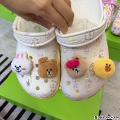 Dep Crocs Classic Cutie Clog x LINE FRIENDS Trang Hong Dép Crocs Classic Cutie Clog x LINE FRIENDS Trắng Hồng