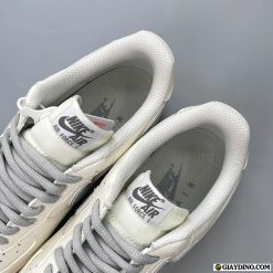 Giay AF1 Supreme Flat White Light Grey Giày AF1 Supreme Flat White Light Grey