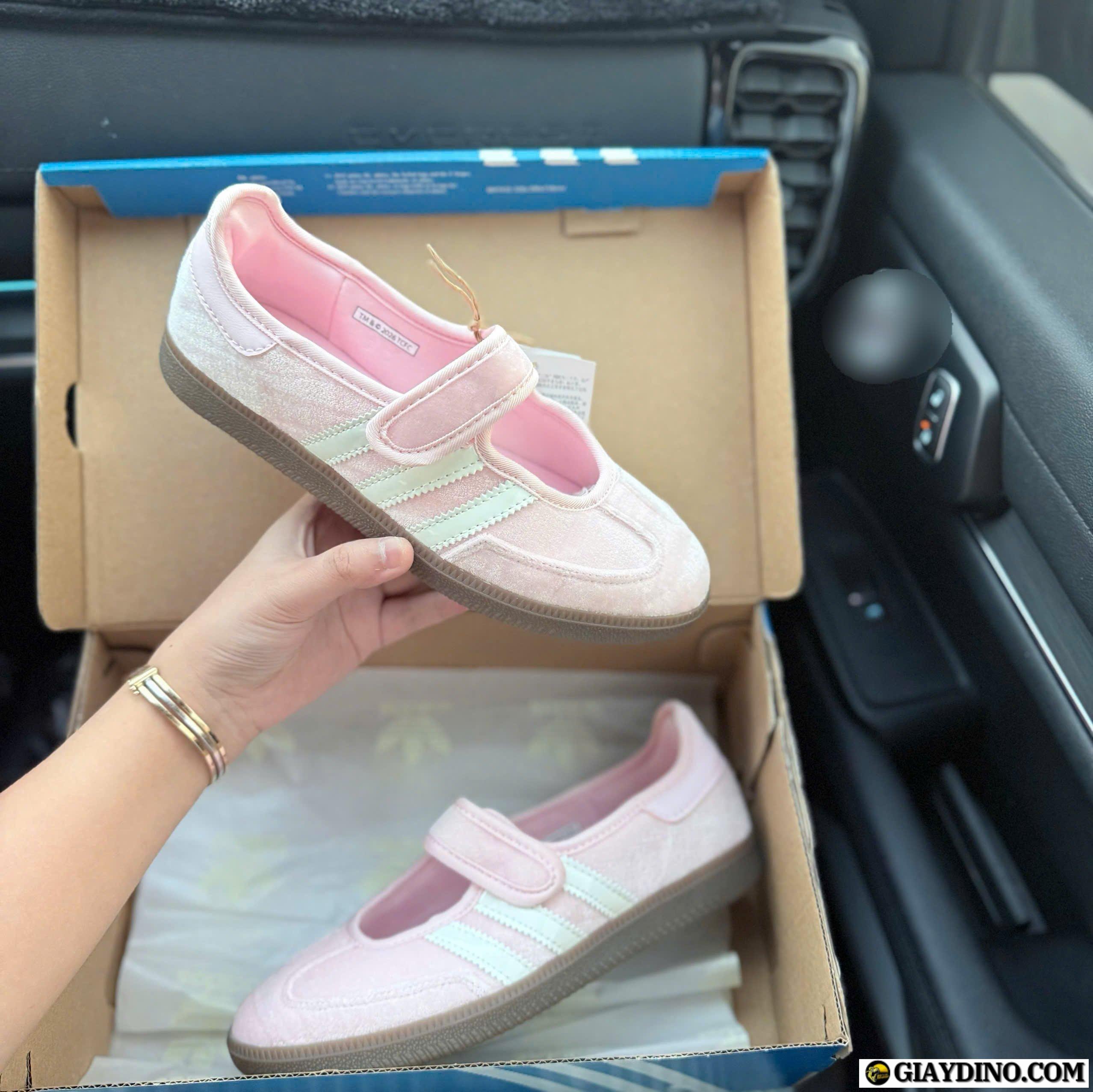 Giày Búp Bê Adidas Samba Mary Jane Hồng Phấn Đế Gum Giày Búp Bê Adidas Samba Mary Jane Hồng Phấn Đế Gum