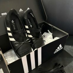 Giay Bup Be Nu Adidas Superstar SQ Ballet Den Buoc Day Giày Búp Bê Nữ Adidas Superstar SQ Ballet Đen Buộc Dây