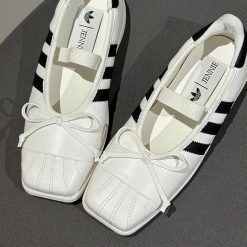 Giay Bup Be The Thao Nu Adidas Superstar Jennie Trang Kem De Bet Giày Búp Bê Thể Thao Nữ Adidas Superstar Jennie Trắng Kem Đế Bệt