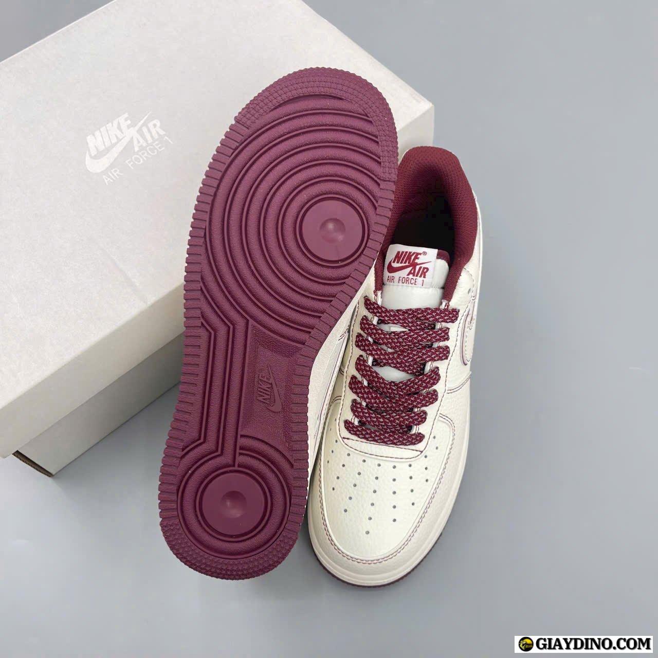 Giày Cổ Thấp Nike Air Force 1 Low Undefeated Stussy Màu Đỏ Rượu Trắng Giày Cổ Thấp Nike Air Force 1 Low Undefeated Stussy Màu Đỏ Rượu Trắng