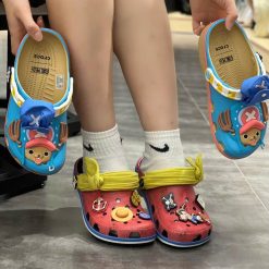Giay Dep Clog Crocs One Piece Luffy Full Box High Quality Giày Dép Clog Crocs One Piece Luffy Full Box High Quality
