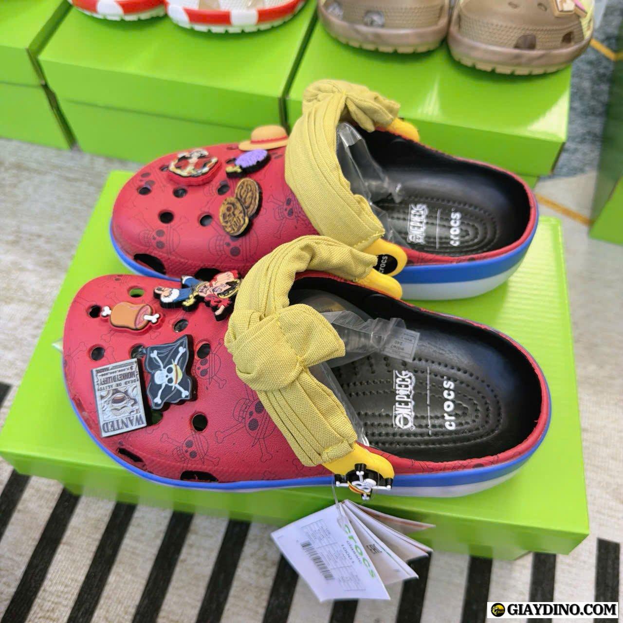 Giày Dép Clog Unisex Crocs One Piece Luffy Giày Dép Clog Unisex Crocs One Piece Luffy