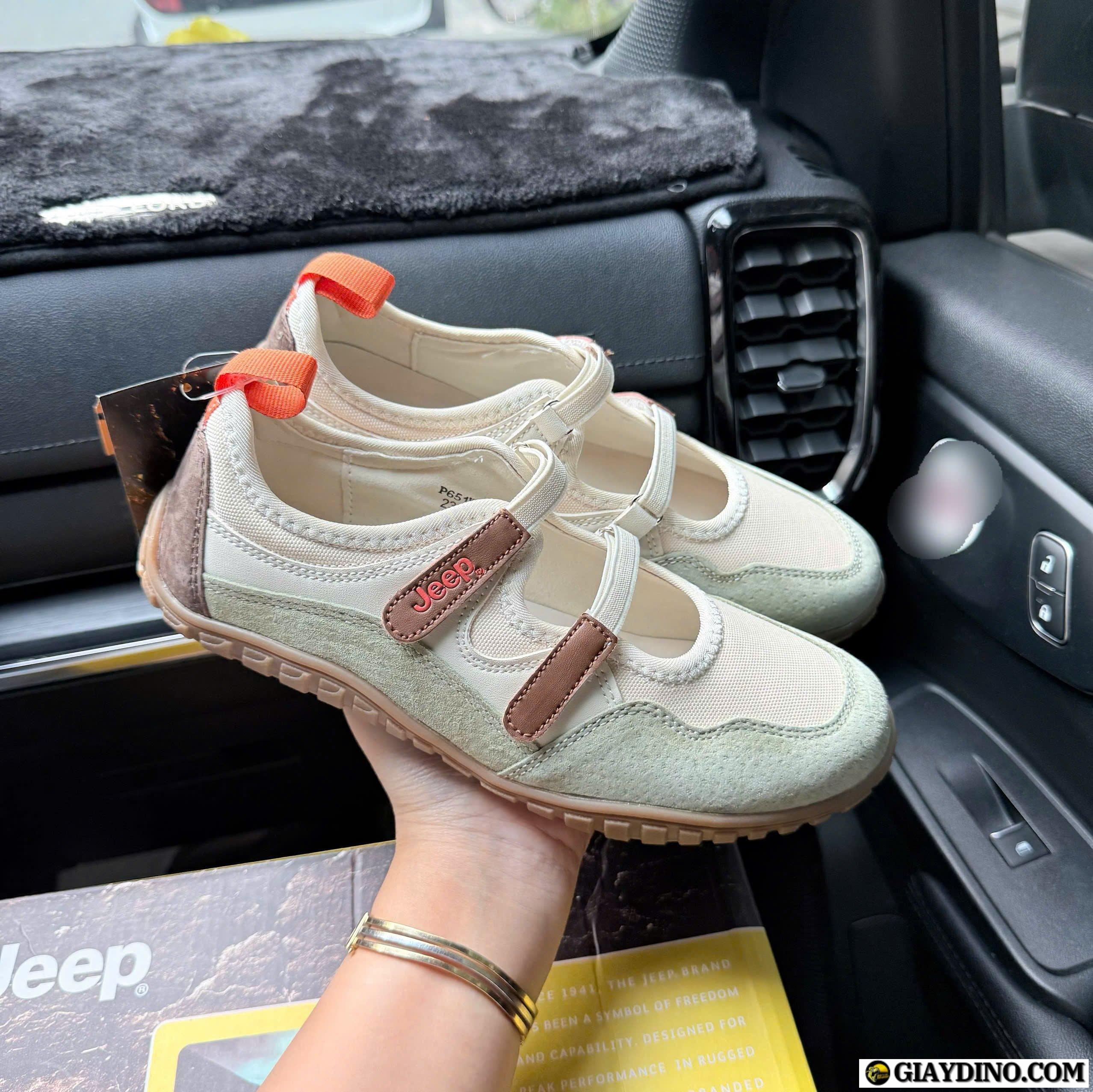 Giày Jeep Low Top Cream Green Light Giày Jeep Low Top Cream Green Light