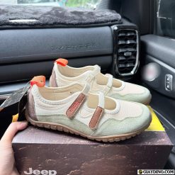 Giay Jeep Outdoor Low Top Cream Light Green Giày Jeep Outdoor Low Top Cream Light Green