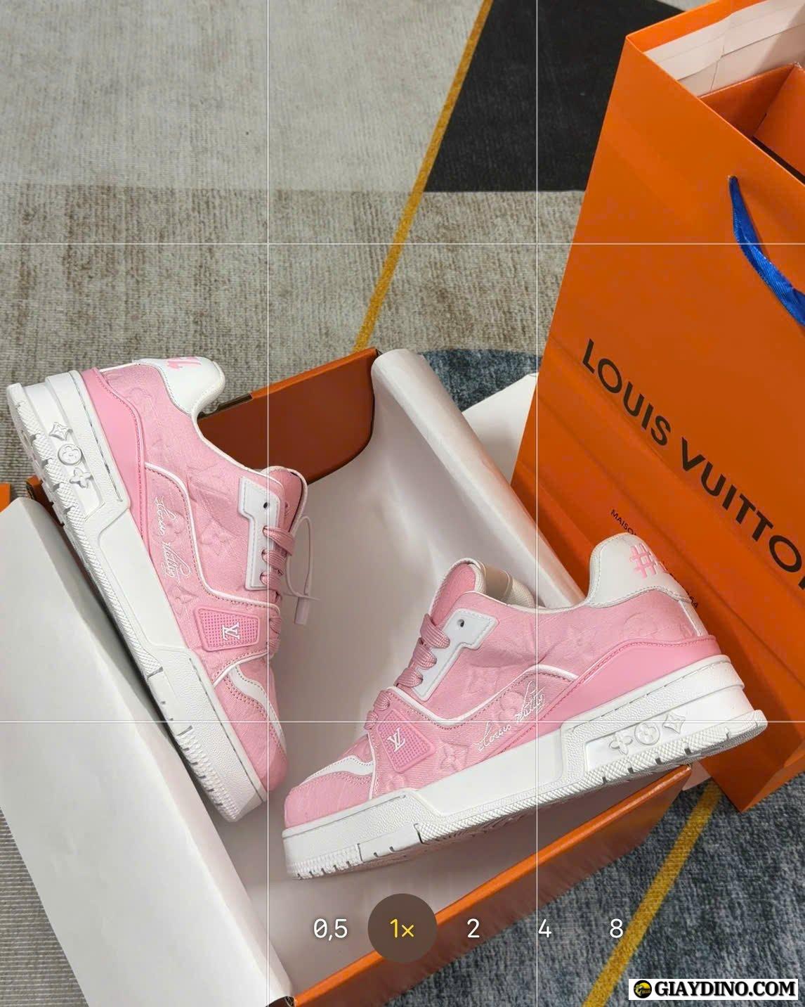 Giày LV Trainer 54 Pink White Giày LV Trainer 54 Pink White